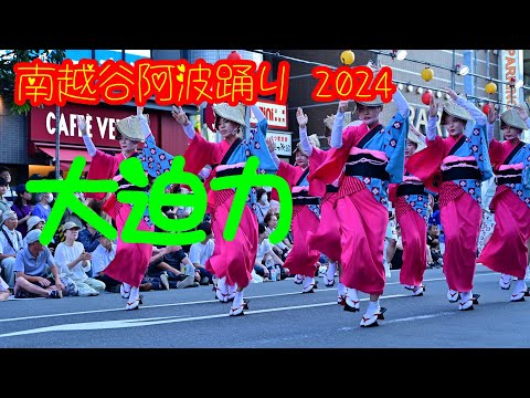 【南越谷阿波踊り2024】フィナーレじゃないやつ　最前列で迫力あり