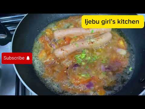 HOW TO COOK BOILED YAM WITH SAUSAGE SAUCE ( yummy meal)