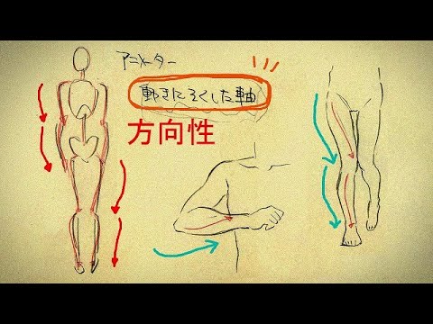 動きを描くうえで重要な「運動軸」のお話