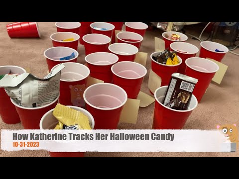 How Katherine Tracks Her Halloween Candy