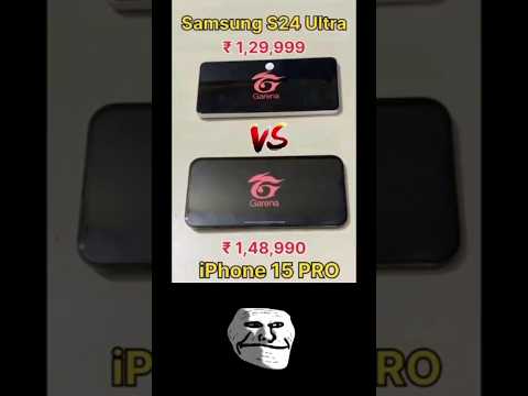 iPhone 15 pro ultra vs Samsung s24 ultra free fire Opening test #samsungvsiphone #speedtest