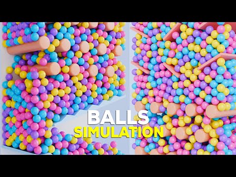 Blender Rigid Body Simulations || Blender Physics Simulations Tutorial