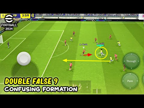 Double False 9 × OP Formation Makes Opponent Confused in eFootball 2024 Mobile