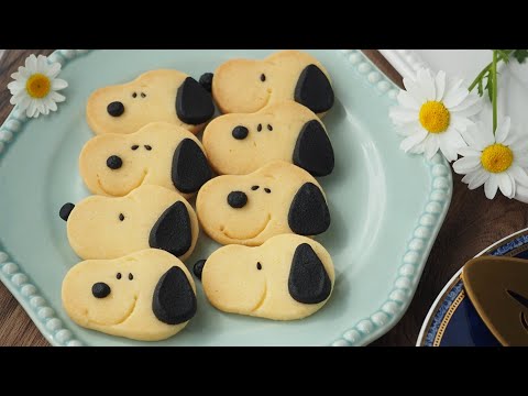 スヌーピーのアイスボックスクッキーの作り方　～How to make Snoopy iceboxcookies～