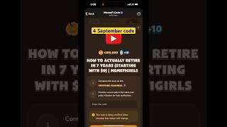 MemeFi YouTube video secret code today 4 September || #memefi #memeficode #crypto #code #codes