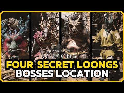 FOUR SECRET LOONGS LOCATION🔥Black Myth: Wukong Guide🔥Four Loongs Questline🔥