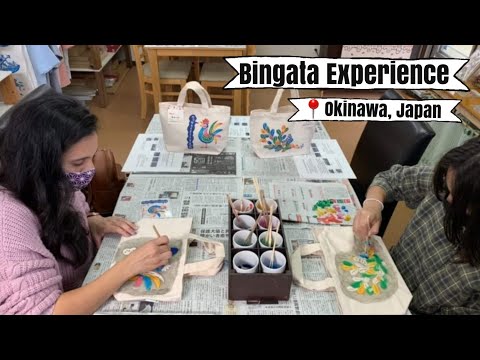 Bingata Experience in Okinawa, JAPAN