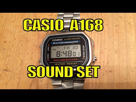 Casio  A168 W Set Sound On and Off, Beep Sound