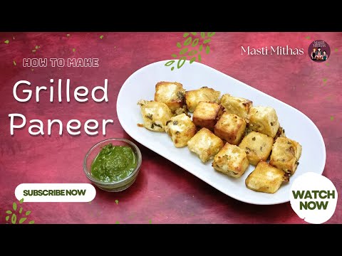 Grilled Paneer Recipe | How to make Paneer in Air fryer | Paneer recipes in air fryer