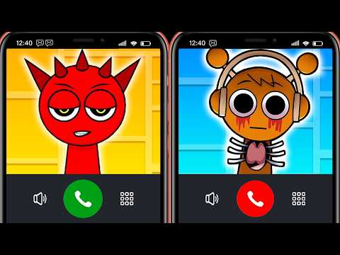 Incredibox Sprunki Meme Talking On The Phone