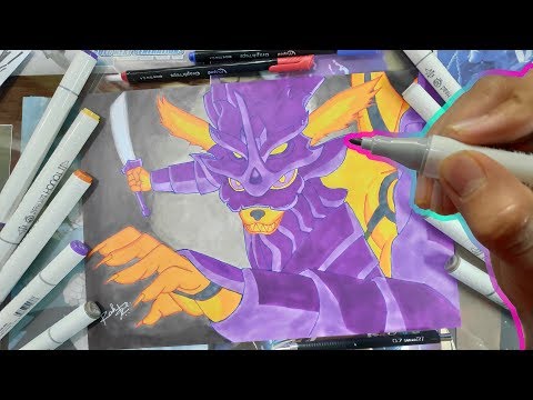 Drawing Kurama - Susano'o Armor Mode (Requested) - Boruto - Naruto The Movie