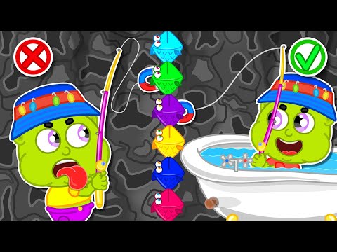 LionET | Fishing Game in The Pool  | Cartoon for Kids