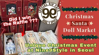 BJD Christmas Vlog / Santa Doll Market at Nine9Style Shop & Café / Did I Win the Raffle? / Seoul