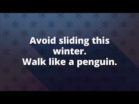 Avoid winter slips and falls: Prevent slipping and sliding