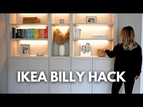 IKEA Billy Bookcase Hack | DIY Built-In Shelves