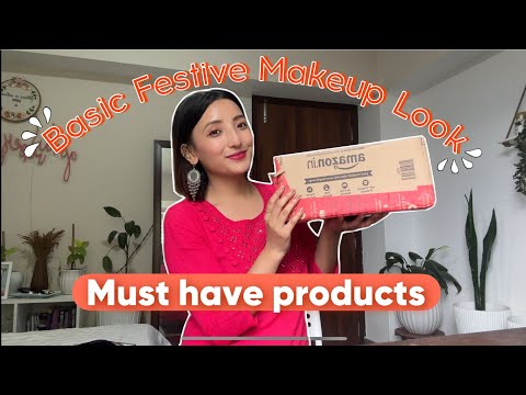 Budget-friendly makeup🥰 Basic Festive look😍Must have products🤗Skincare cum makeup🤗