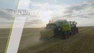 CLAAS QUADRANT EVOLUTION in action.