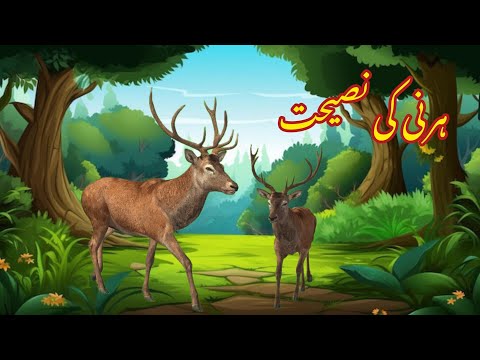 HERNI KI NASEEHAT | ہرنی کی نصیحت |Urdu cartoon story |Urdu kahaniyaan | Moral Story