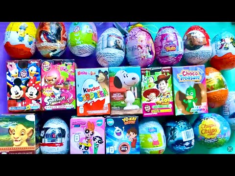 Asmr chocolate eggs satisfying toys surprise