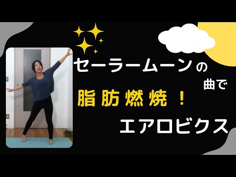 【エアロビクス】セーラームーンの曲で脂肪燃焼エアロビクス！！