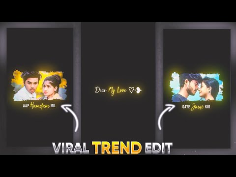 New Viral Instagram Trending Glow text video editing in Alight Motion