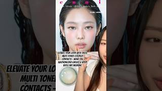 the VIRAL multi toned colored contacts #kpopmakeup #xiaohongshu #coloredcontacts