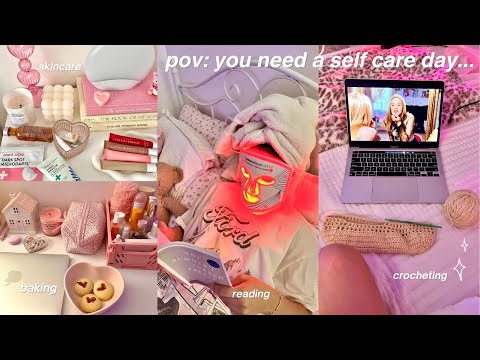 self care vlog 🎀🫧 skincare, reading, wellness