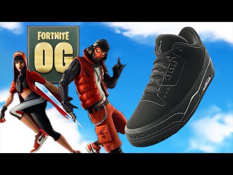 FORTNITE DROPS AIR JORDAN 3 BLACK CAT & GAME PLAY