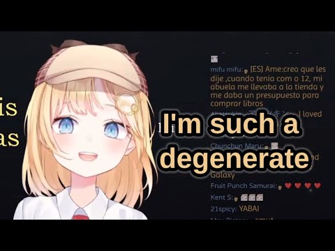 Amelia admit that she is a degenerate