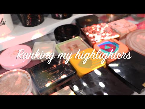 Ranking Every Highlighter I Own From Best to Worst! *Highlighter Collection*