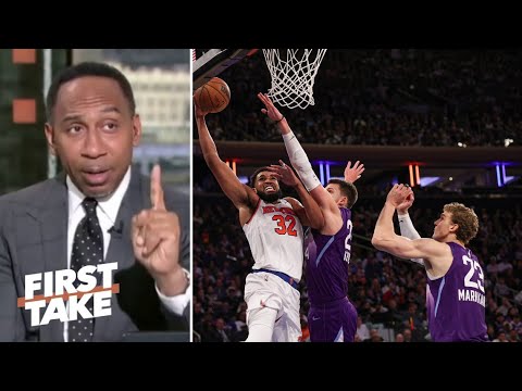 FIRST TAKE | "Knicks are BEST team in NBA" - Stephen A. on SUPERTEAM Knicks beat Jazz 119-103