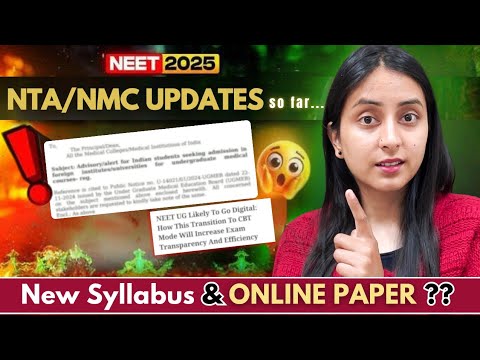 LATEST UPDATES for NEET 2025: Exam Mode | Syllabus | Paper Pattern #neet #neet2025 #update