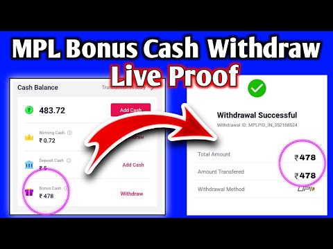 mpl bonus cash withdrawal kaise kare