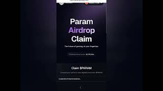 PARAM UPDATE || How to withdraw your PARAM Airdrop