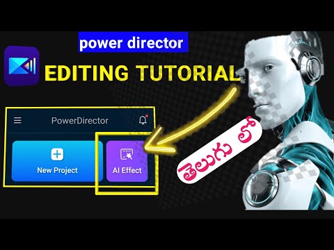 power Director editing tutorial telugu||best applications for YouTube video editing