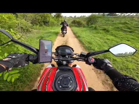 Mavathur waterfalls,near Bengaluru dominar Himalayan off road, weekend ride, DJI action 3, 4k