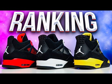 RANKING Air Jordan 4 Thunder (Yellow, Red & White)