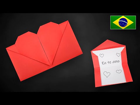 Origami: Como Criar um Envelope de Coração com Apenas uma Folha A4! 💌💖✨