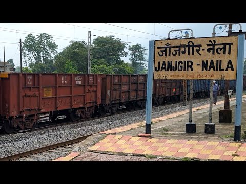 Janjgir Naila railway station Chhattisgarh, Indian Railways Video in 4k ultra HD