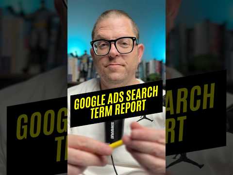 Keep on looking at your search term report to optimize your Google Ads account!