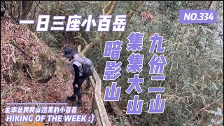 南投｜挑戰一日三座小百岳（暗影山-九份二山-集集大山）