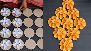 Amazing Home Decoration Ideas | Easy Paper flower wall Hanging craft | DIY Waste cardboard reuse