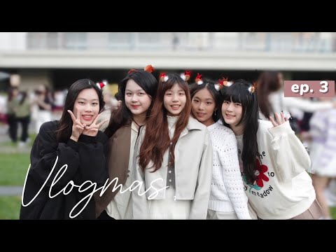 Vlogmas❄️ep.3 | 曉明點燈👼、海底撈🍲、實習佈置🎄