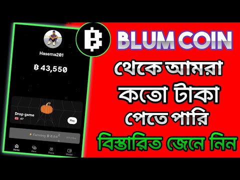 Blum Coin থেকে আমার কতো টাকা পেতে পারি বিস্তারিত জেনে নিন। Blum new update। Blum listing date