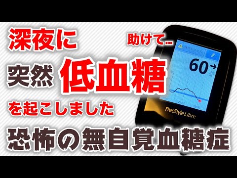 【糖尿病 症状】悲報(TдT) 深夜に低血糖症を起こしましたが無自覚低血糖症で気が付きませんでした【恐怖】♯17