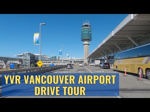 Vancouver International Airport (YVR) Sunny Drive Tour April 2023 4K 60fps