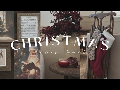 Christmas Decor Haul 2024 || Deep Red Christmas Theme || HomeGoods, Target, and More