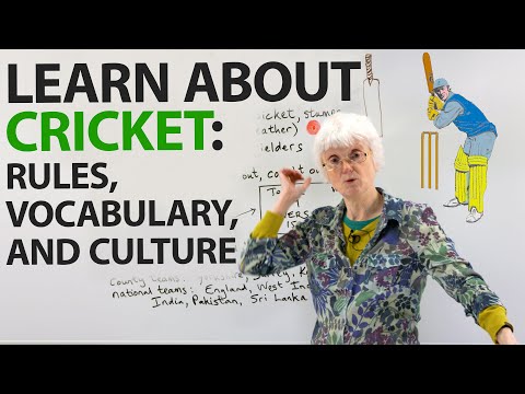 Learn about the sport of CRICKET: rules, vocabulary, culture, and more!