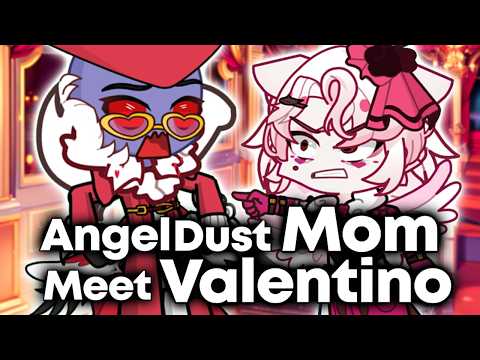 If God Angel Dust Mom Meet Valentino || Hazbin Hotel Gacha Animation ||