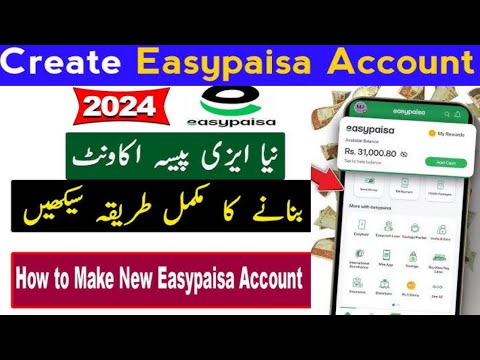 how to create easypaisa account | easypaisa account banane ka tarika 2024_25